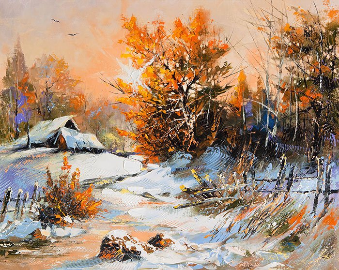 Коллекция Пейзажи зимние на сайте OboiVkus.by