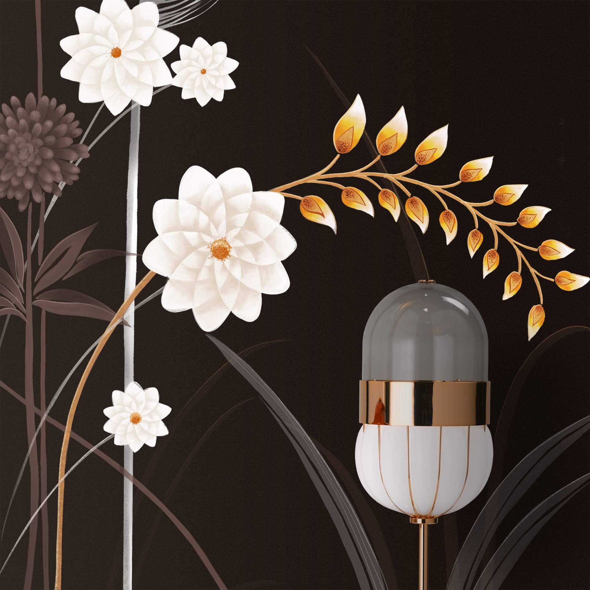 Фотообои и панно IKEBANA_9 на сайте OboiVkus.by