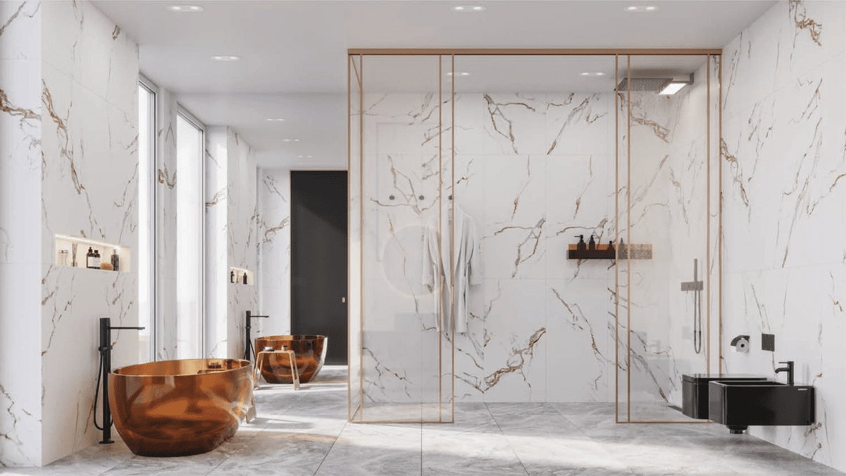 Керамогранит и плитка Carrara Bronze 60*120_6 на сайте OboiVkus.by