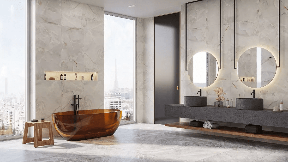 Керамогранит и плитка Onice Silver 60*60_8 на сайте OboiVkus.by