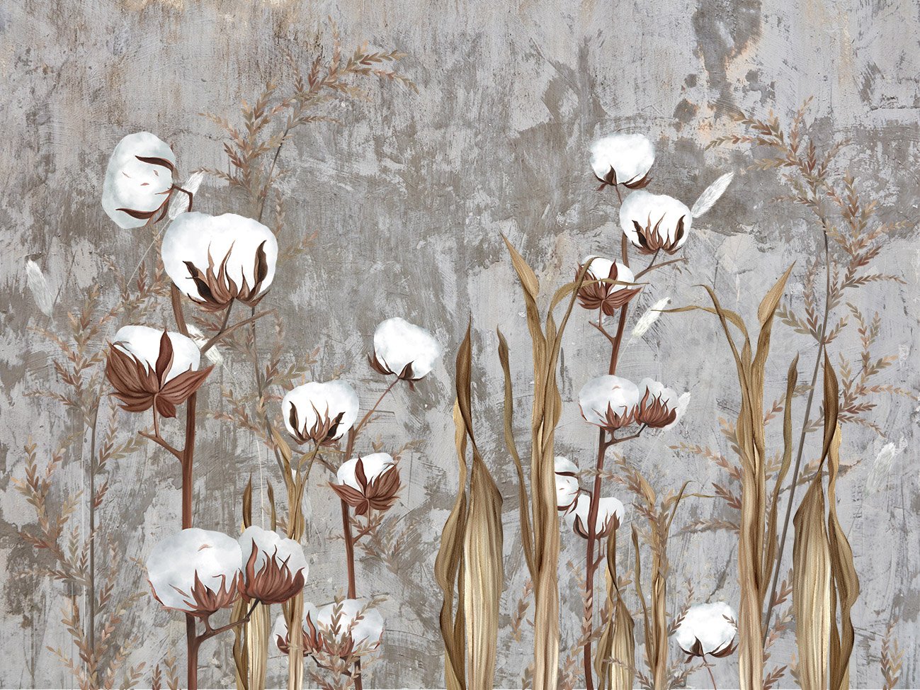 Фрески 24656 (Herbarium)_0 на сайте OboiVkus.by