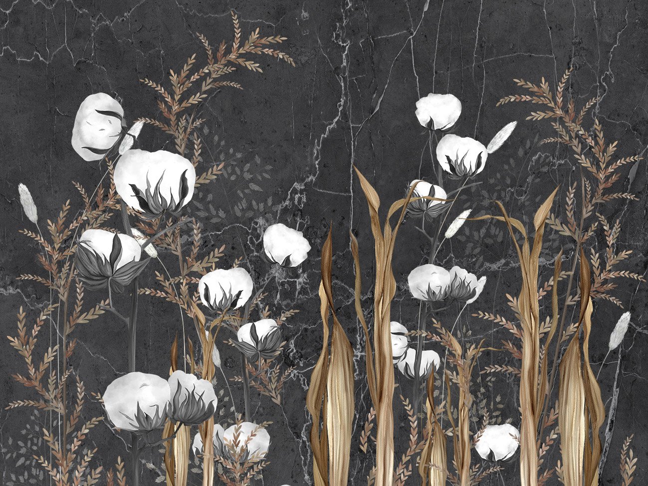 Фрески 24658 (Herbarium)_0 на сайте OboiVkus.by
