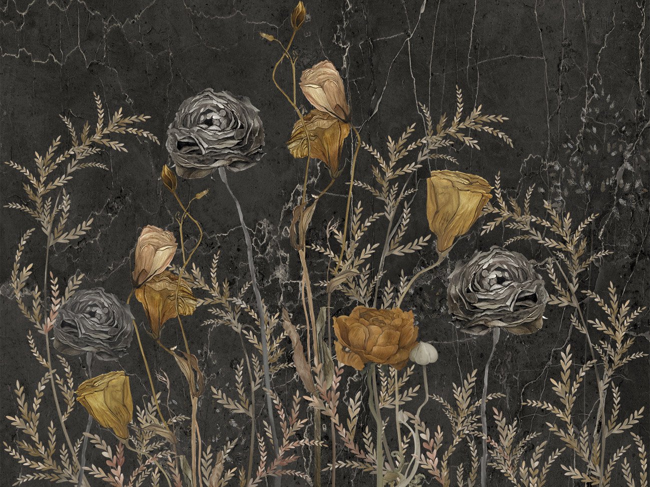 Фрески 24670 (Herbarium)_0 на сайте OboiVkus.by