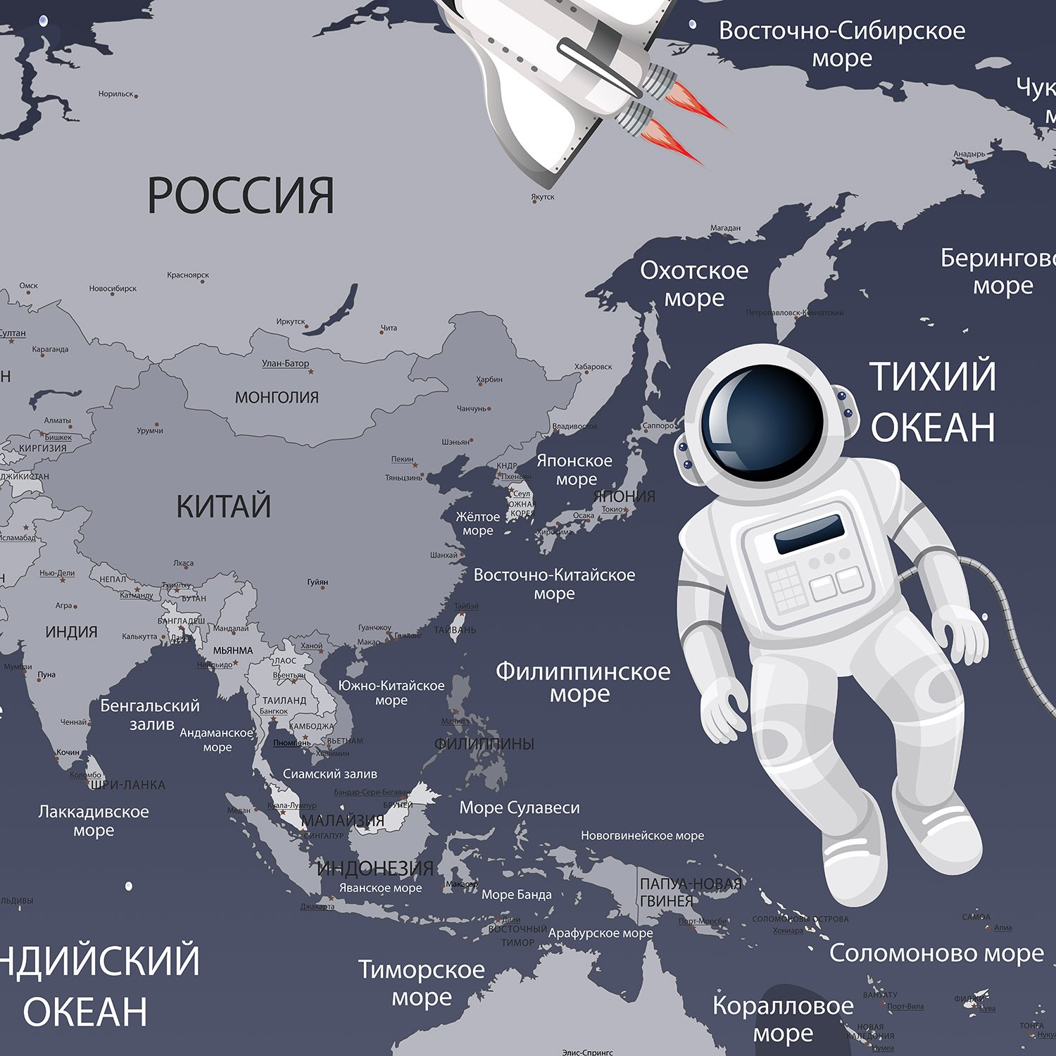 Фрески 23929 (Travel Kids)_0 на сайте OboiVkus.by