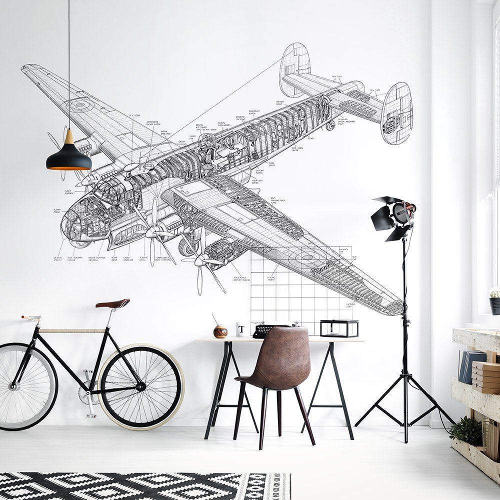 Фотообои и панно Drawing Plane 1_1 на сайте OboiVkus.by
