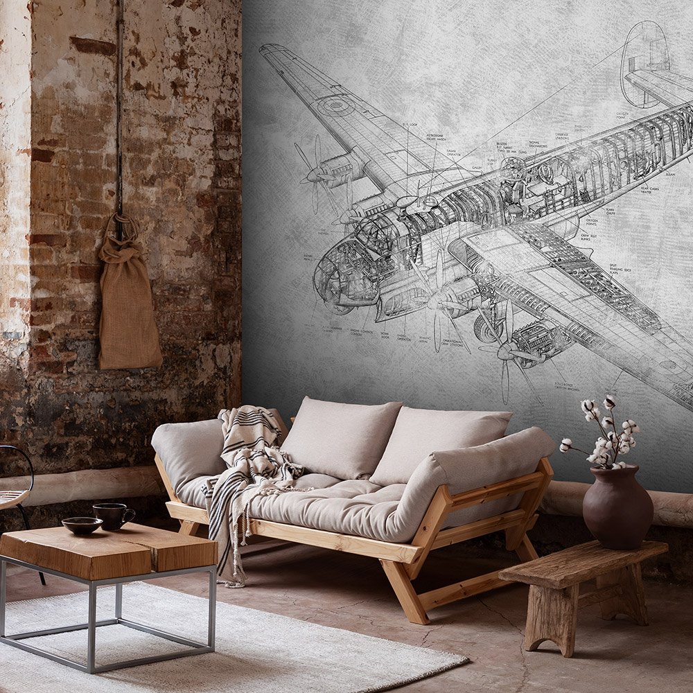 Фотообои и панно Drawing Plane 3_1 на сайте OboiVkus.by