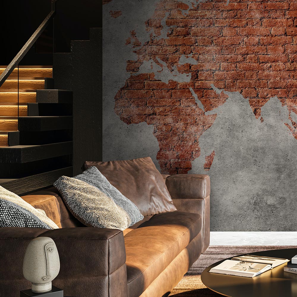 Фотообои и панно Bricks Map 2_1 на сайте OboiVkus.by