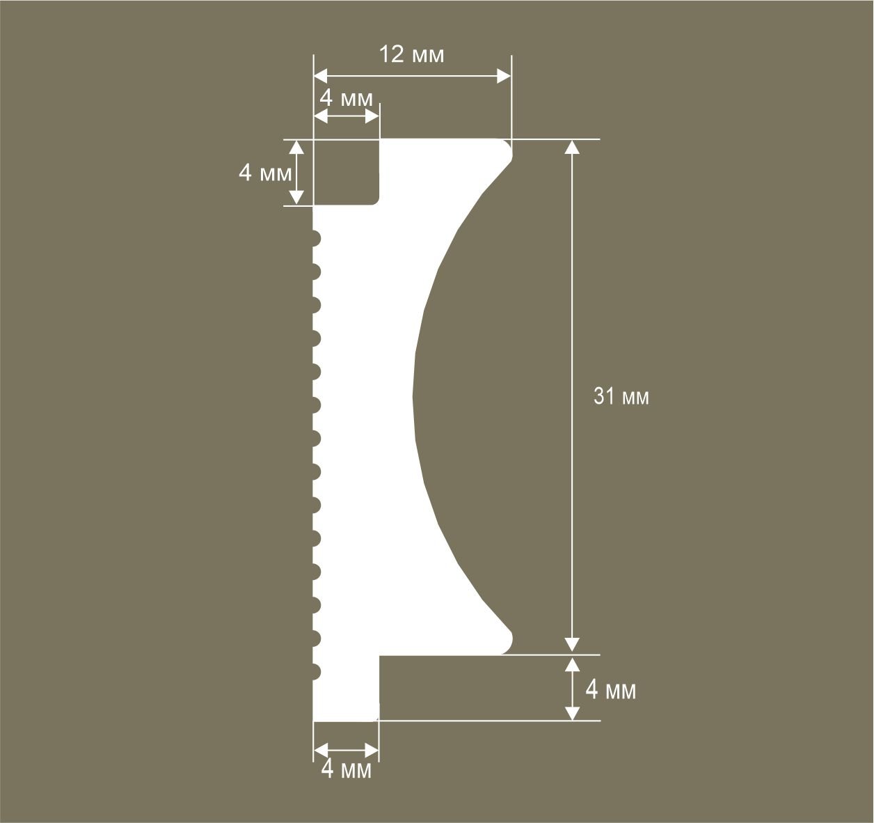 Молдинги, рейки, углы RX014_1 на сайте OboiVkus.by