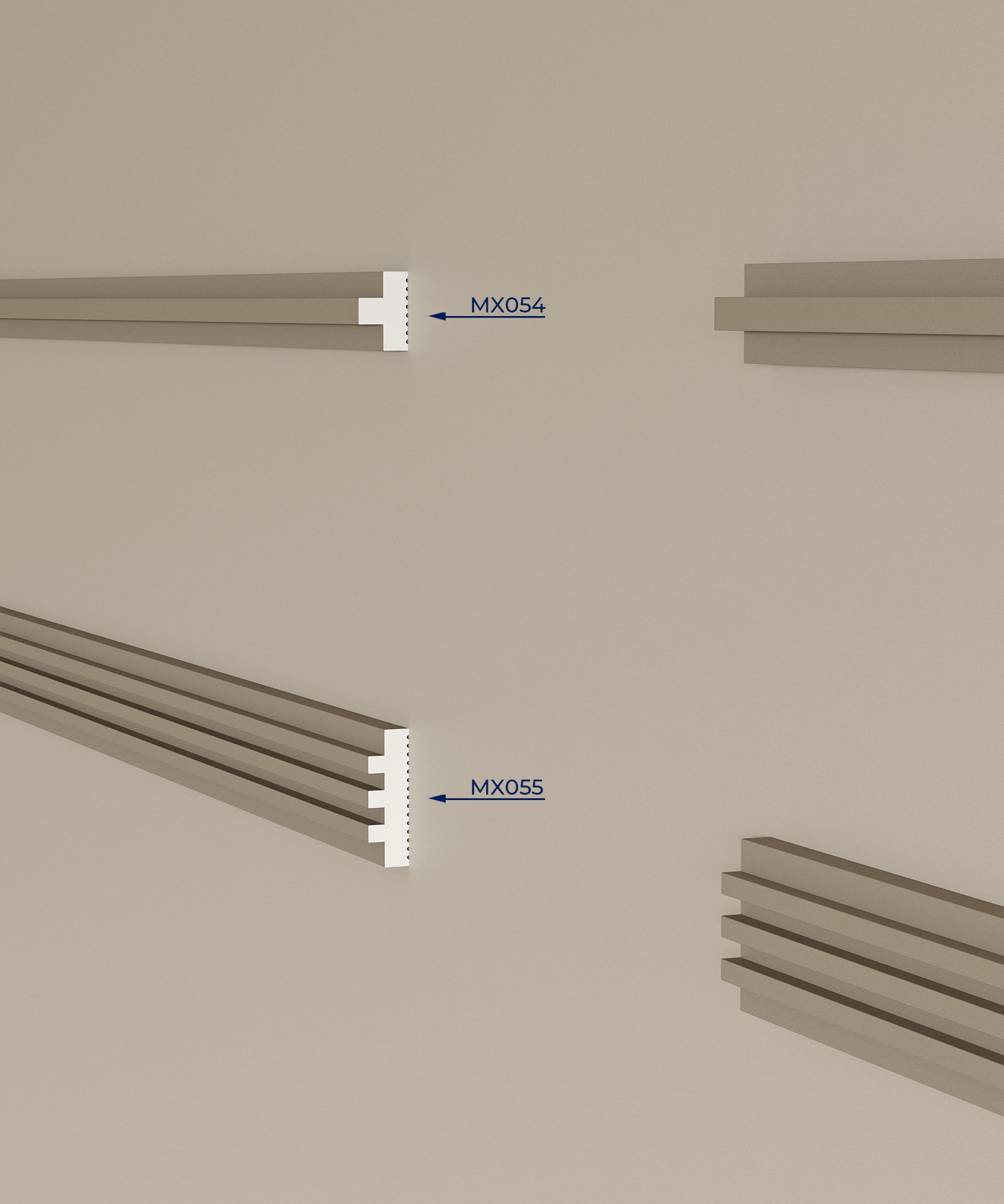 Молдинги, рейки, углы MX054_2 на сайте OboiVkus.by