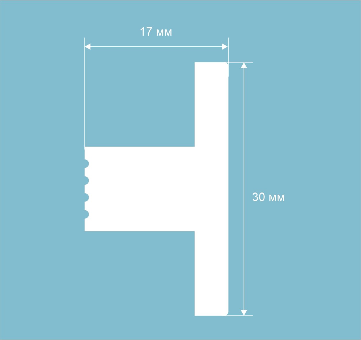 Молдинги, рейки, углы MF004 финишный_1 на сайте OboiVkus.by