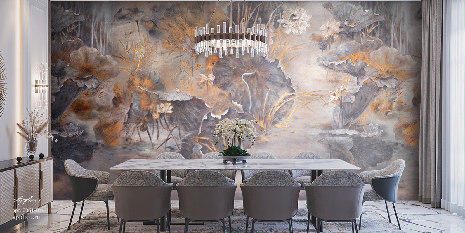 Фотообои и панно Мистическая флора OP 0015-S1_2 на сайте OboiVkus.by