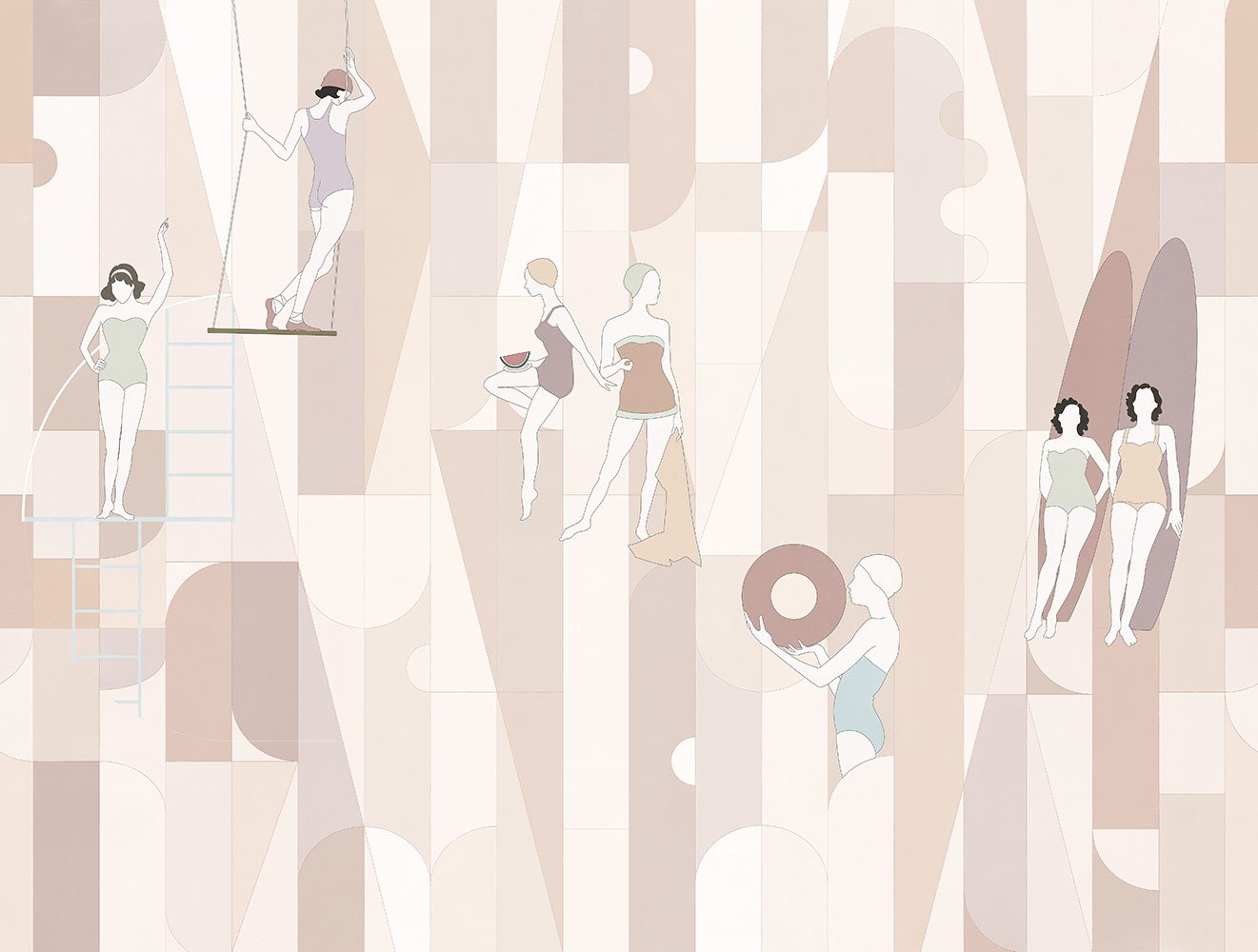 Фотообои и панно Seventies 3_0 на сайте OboiVkus.by