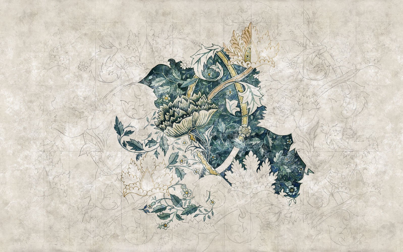 Фотообои и панно Morris 1_0 на сайте OboiVkus.by