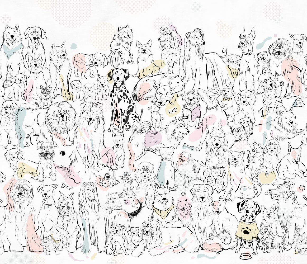 Фотообои и панно Doggyland 1_0 на сайте OboiVkus.by