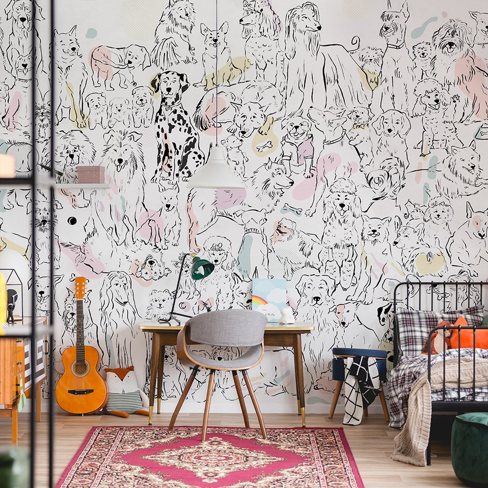 Фотообои и панно Doggyland 1_1 на сайте OboiVkus.by