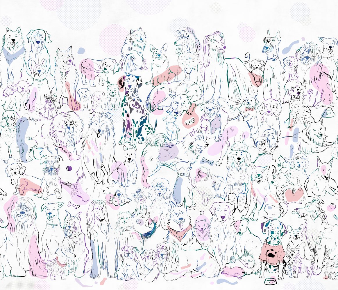 Фотообои и панно Doggyland 2_0 на сайте OboiVkus.by