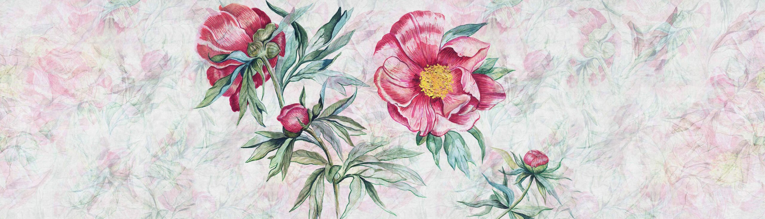 Фотообои и панно Red Peony 3_0 на сайте OboiVkus.by