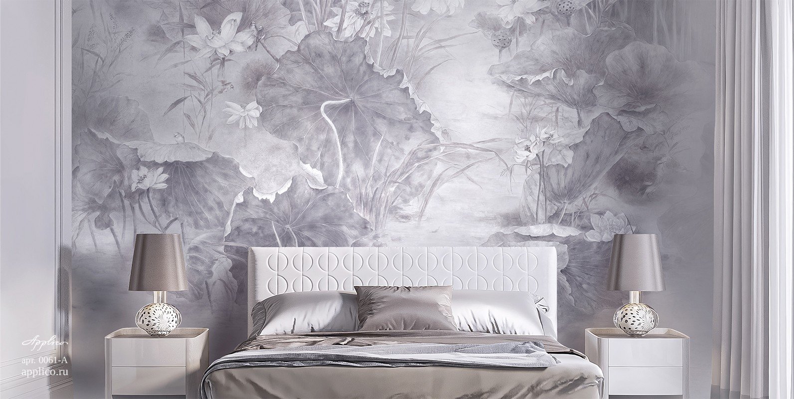 Фотообои и панно Восточная акварель OP 0061-A_1 на сайте OboiVkus.by