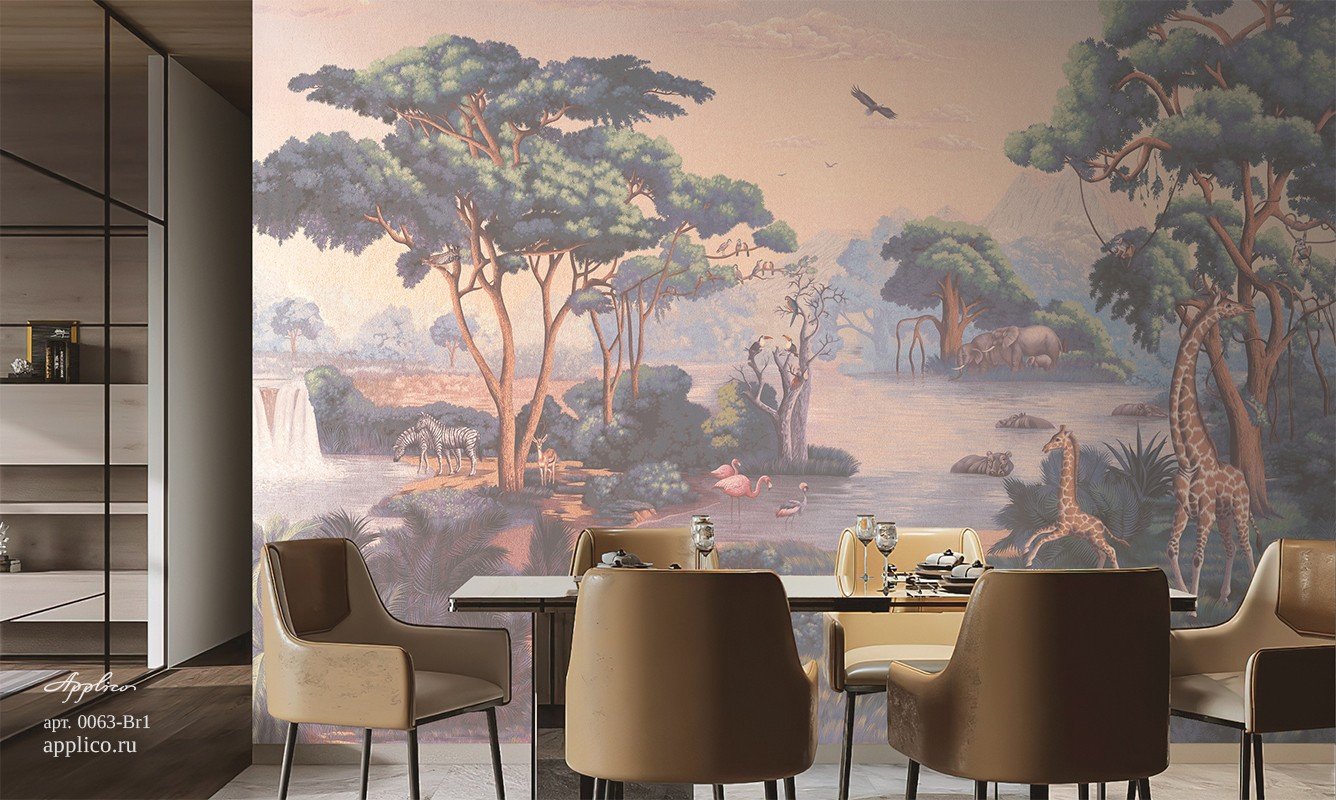 Фотообои и панно Саванна OP 0063-Br1_1 на сайте OboiVkus.by