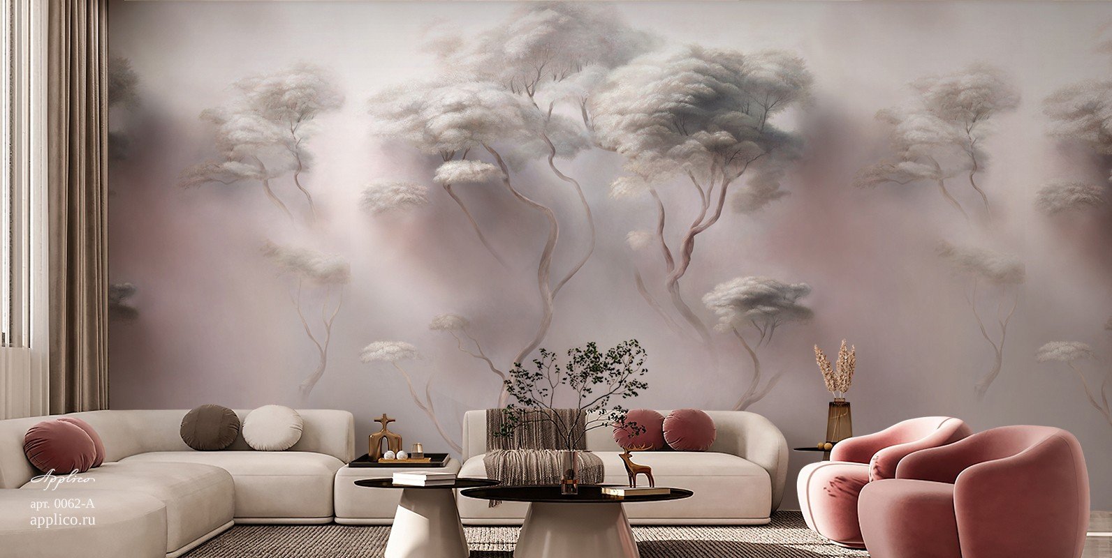 Фотообои и панно Деревья в облаках OP 0062-A_1 на сайте OboiVkus.by