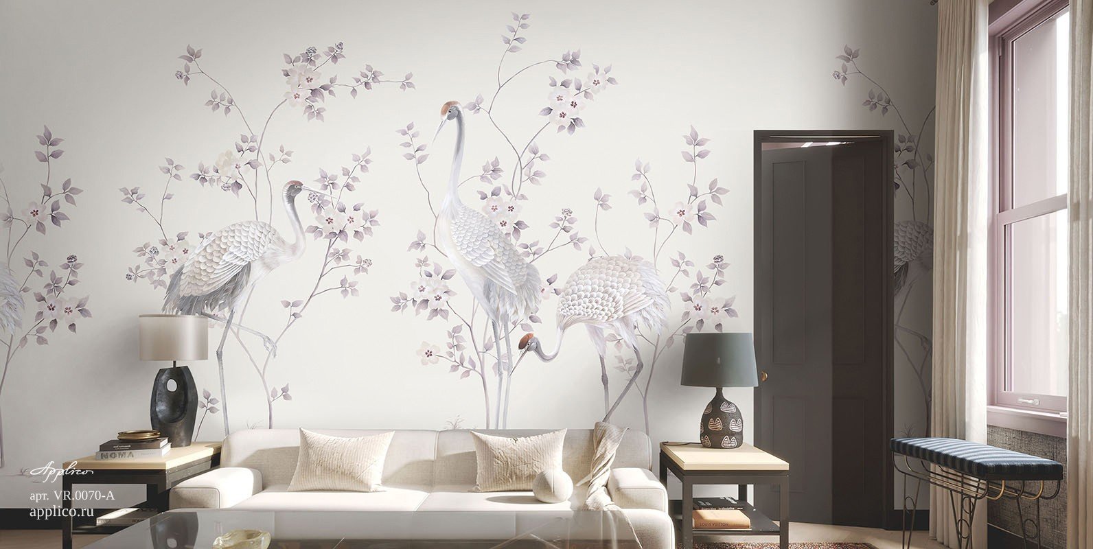 Фотообои и панно Журавли OP VR.0070-A_1 на сайте OboiVkus.by