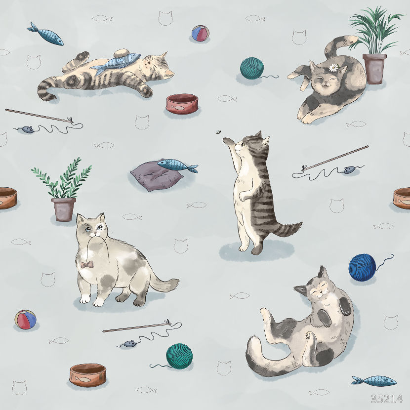 Фрески 35214 (Little Friends 2)_0 на сайте OboiVkus.by