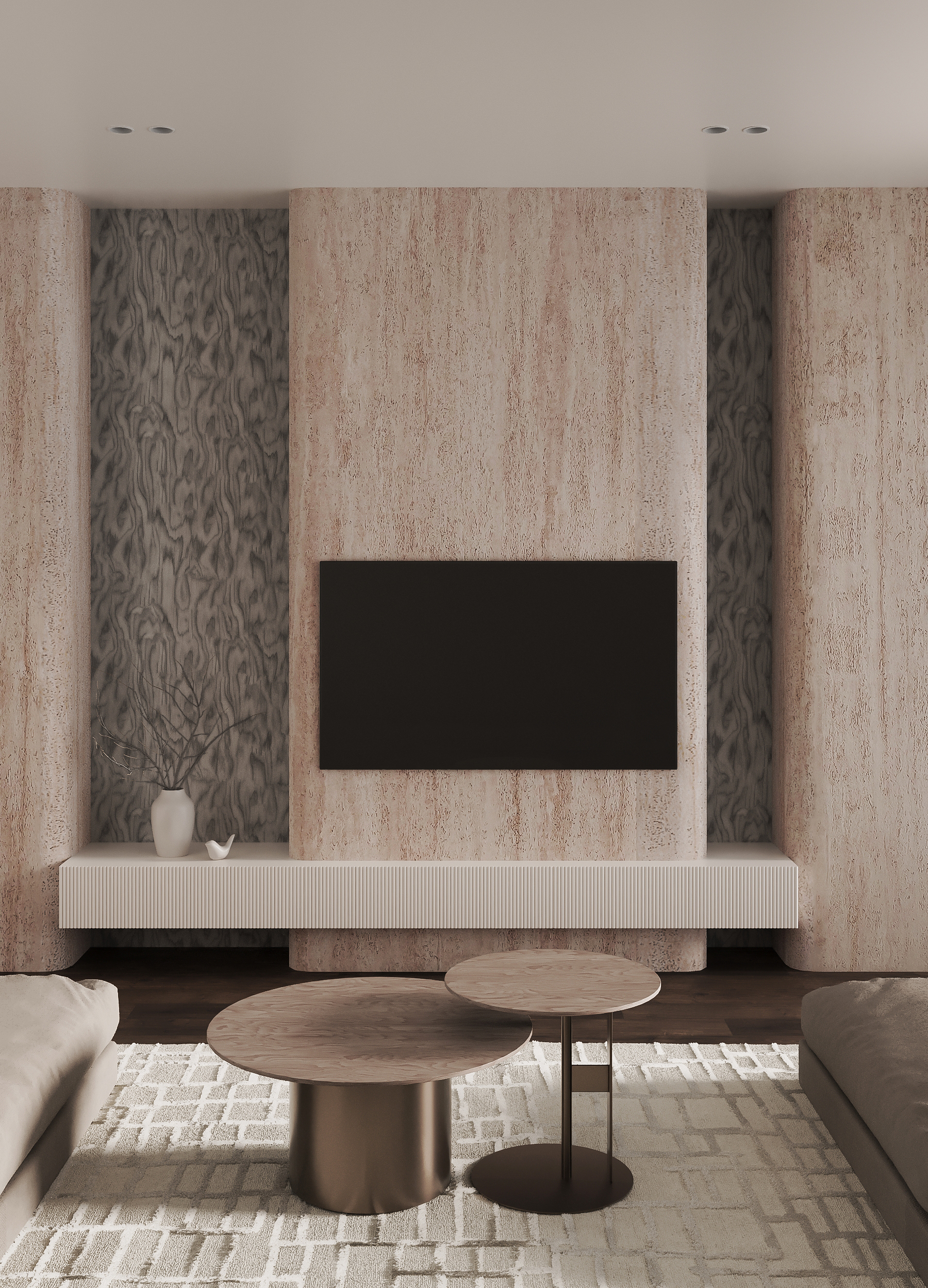 Гибкий камень D1011 Ocean Travertine_2 на сайте OboiVkus.by