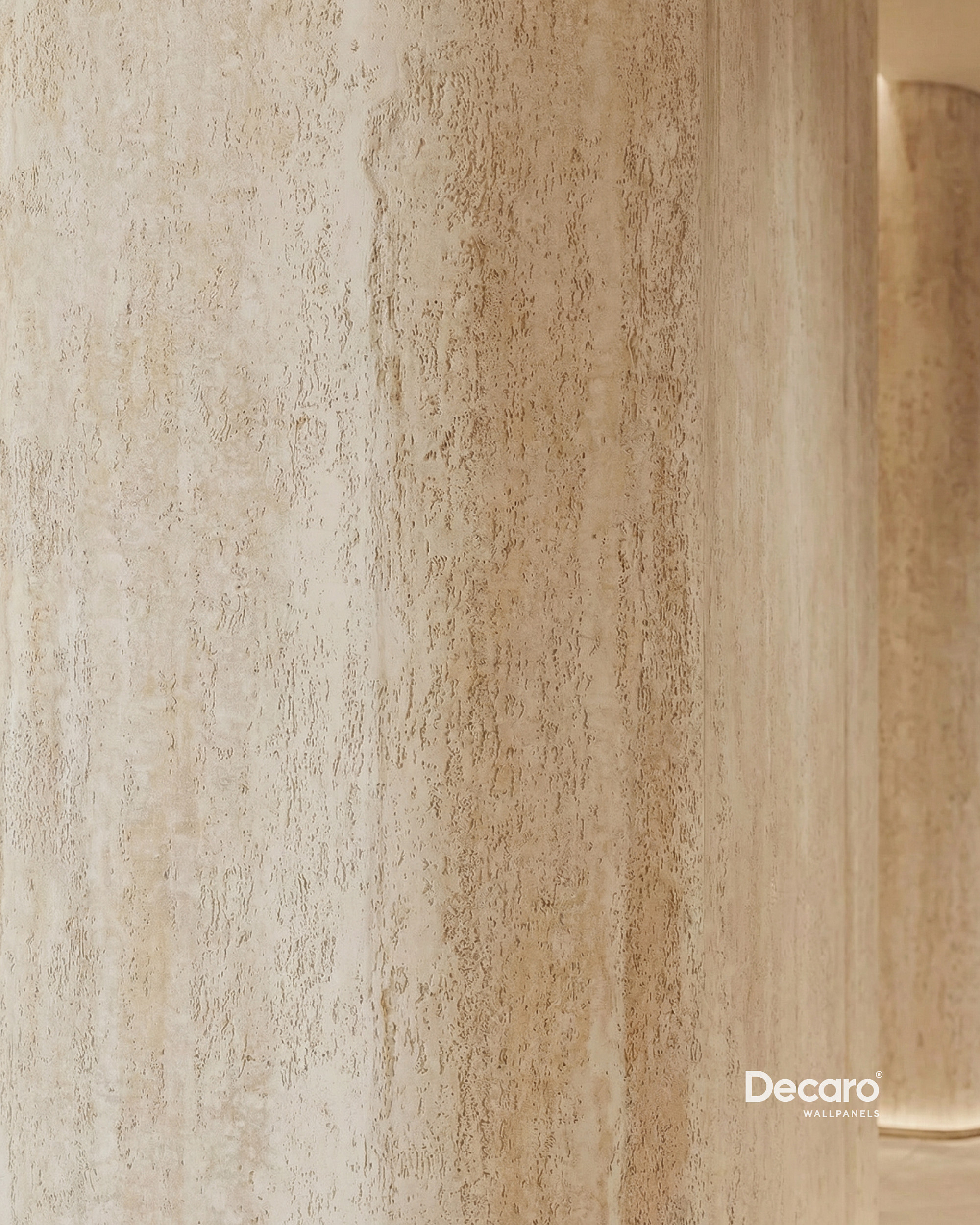 Гибкий камень D1012 Ocean Travertine_3 на сайте OboiVkus.by